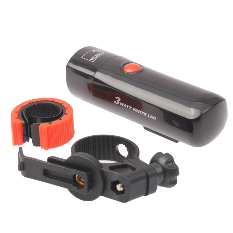 1 LED Safety Light Bike Head Flash Light with Mount Bracket