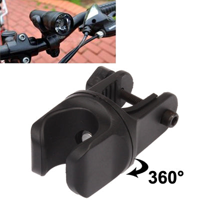 360 Degree Rotatable Torch Flashlight Handlebar Small Size Mount Holder Bracket for Bike Bicycle 23-25mm Diameter