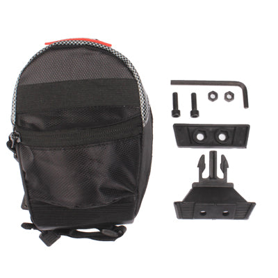 Cycling Bicycle Saddle Outdoor Pouch Seat Bag(Black)