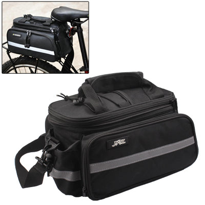 Multi-Function Cycling Handlebar / Waist / Saddle Seat Tail Bag with Waterproof Cover(Black)
