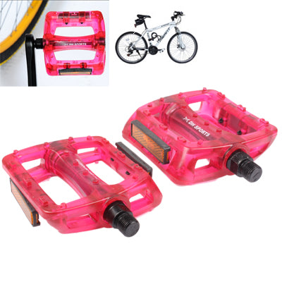 Transparent PC Bicycle Pedals (Random Color Delivery)