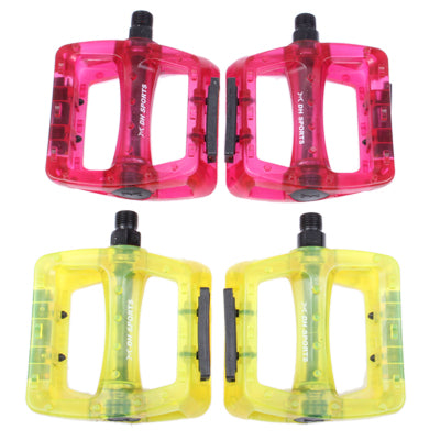 Transparent PC Bicycle Pedals (Random Color Delivery)