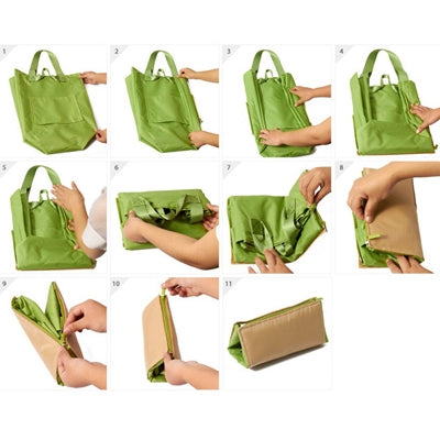 Portable Multi-functional Folding Carrying Bag Pouch Storage Bag for Travel(Dark Blue)