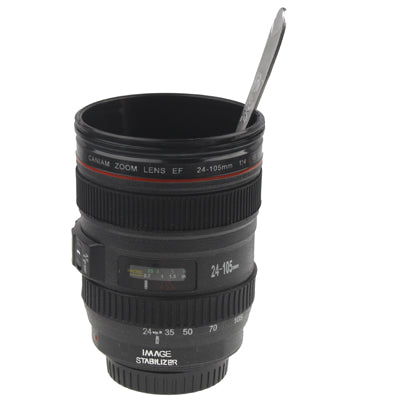 Unique Plastic Simulation Dummy Zoom Lens (EF24-105mm G/ 4 USM) Coffee Cup Mug(Black)
