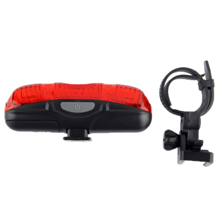 3-Mode 5-LED Bicycle Safety Mount Taillight (XJ-2212)(Red)