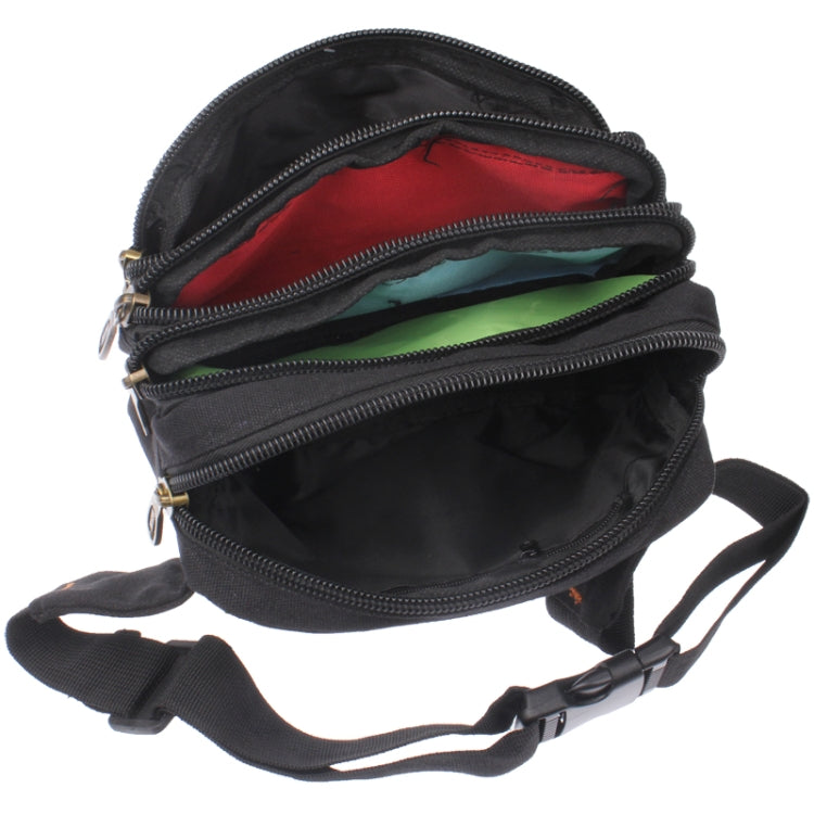 Multi Pocket Canvas Waist Bag