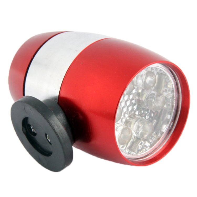 2-mode Mini Safety LED Light with 6 Bulbs for Bicycle (Red)
