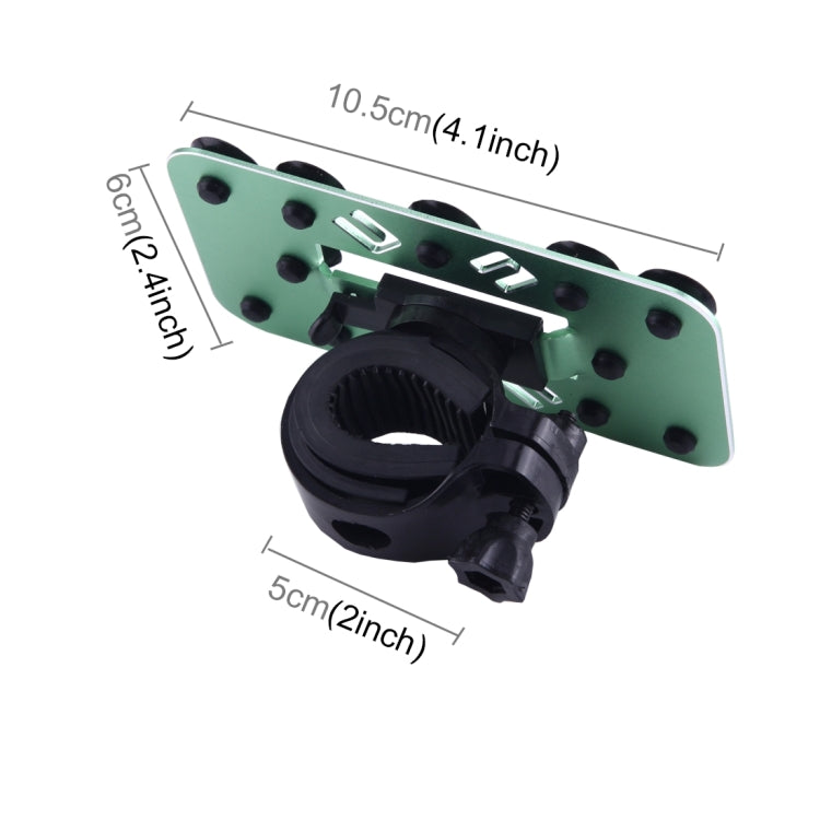 OQSPORT Multi-function Universal 360 Degree Rotatable Mobile Phone Bicycle Holder with Little Suckers(Green)