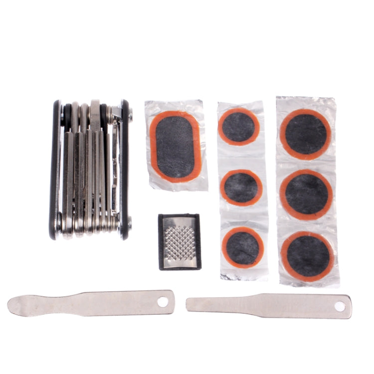 Hand Outdoor Bike Tire Repair Tool Kit Set(Black)