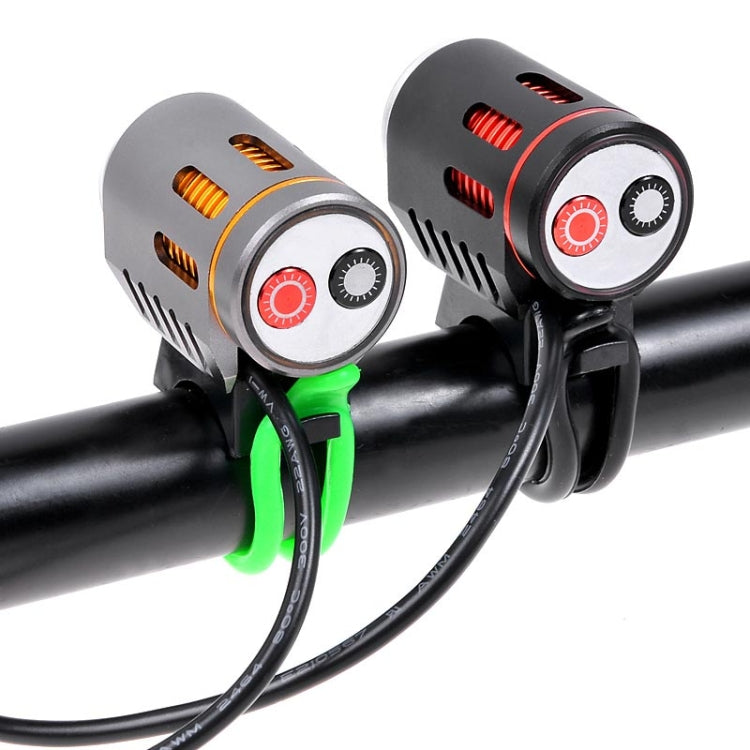 CREE XM-L L2 3-Mode 600lm White 2 LED Bicycle Light / LED Headlamp