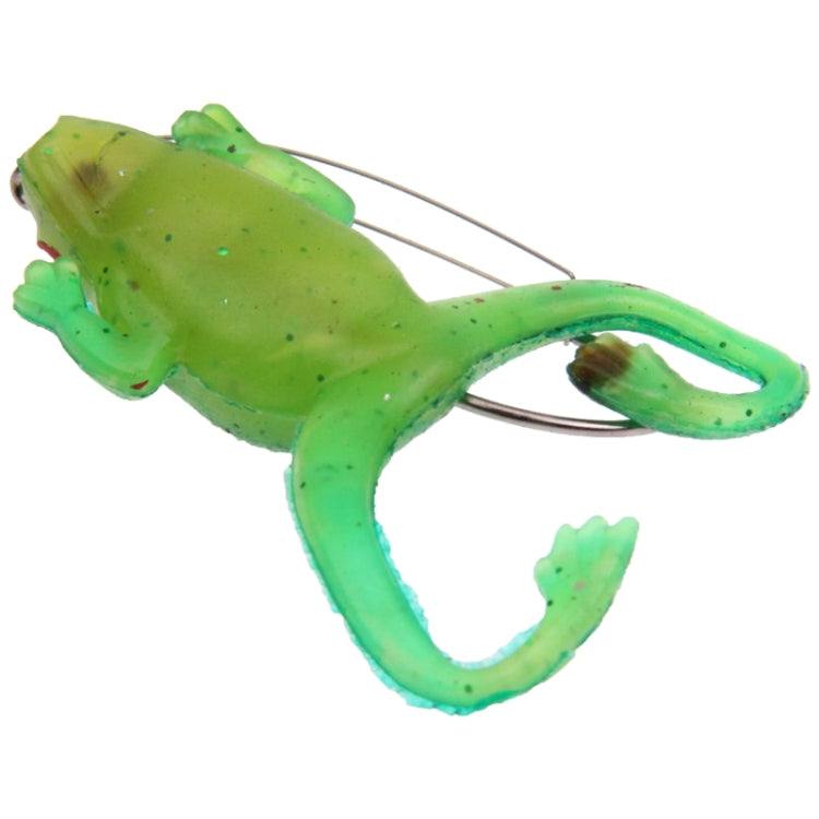 5 PCS 10g Fishing Mini Frog Shaped Bait Lure(Green)