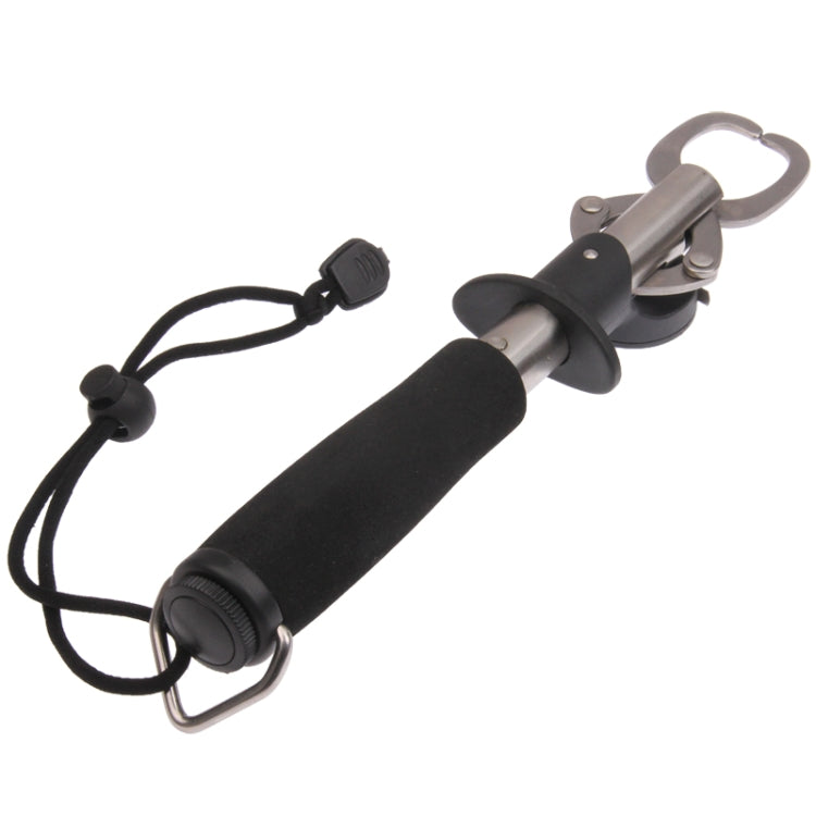Stainless Steel Fish Grip with Scales & Ruler(Black)