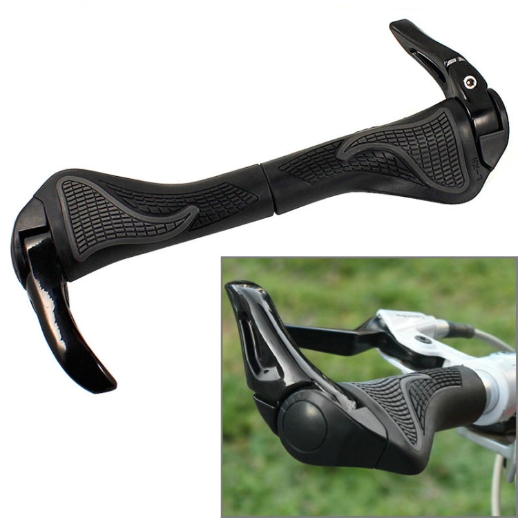MTB Folding Bike Handlebar Rubber Grip & Aluminum Barend, Diameter: 22.2mm