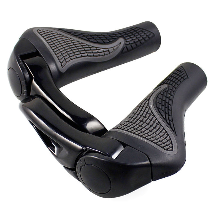 MTB Folding Bike Handlebar Rubber Grip & Aluminum Barend, Diameter: 22.2mm