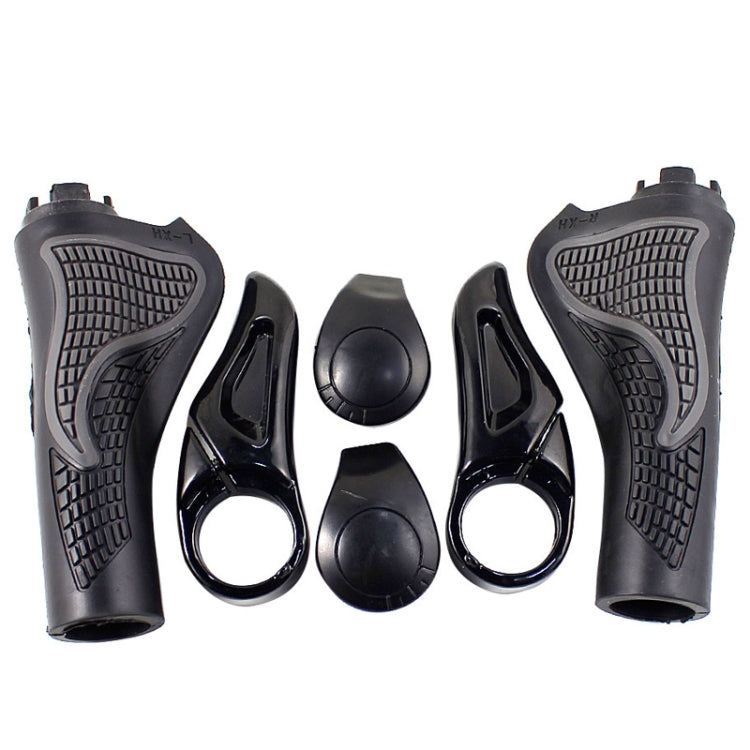 MTB Folding Bike Handlebar Rubber Grip & Aluminum Barend, Diameter: 22.2mm