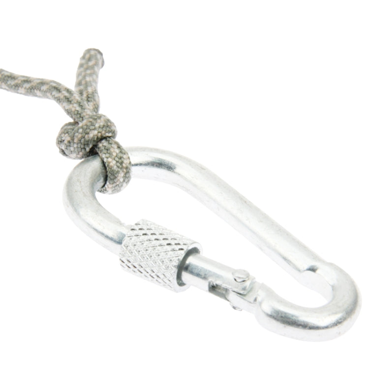 2 PCS Durable Seven-core Alloy Carabiner Tent Rope Umbrella Rope with Carabiner, Length: 4m, Camouflage Color