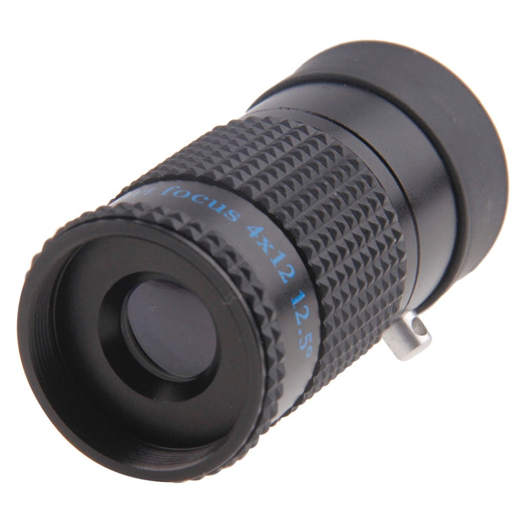 Extra Short Focus 4x12 Waterproof Mini Monocular Telescope Typoscope Microscope(Black)