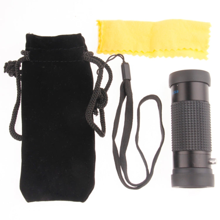 Extra Short Focus 8x21 Waterproof Mini Monocular Typoscope Microscope(Black)