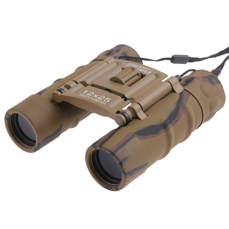 High Definition 12x25 Camouflage Folding Binocular Telescope