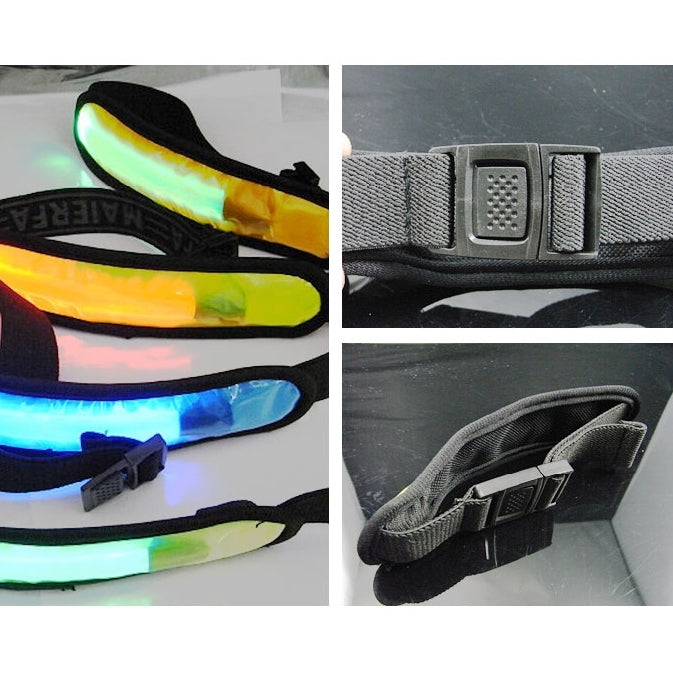 LED Flash Safety Reflective Strap Sports Wrist Belt