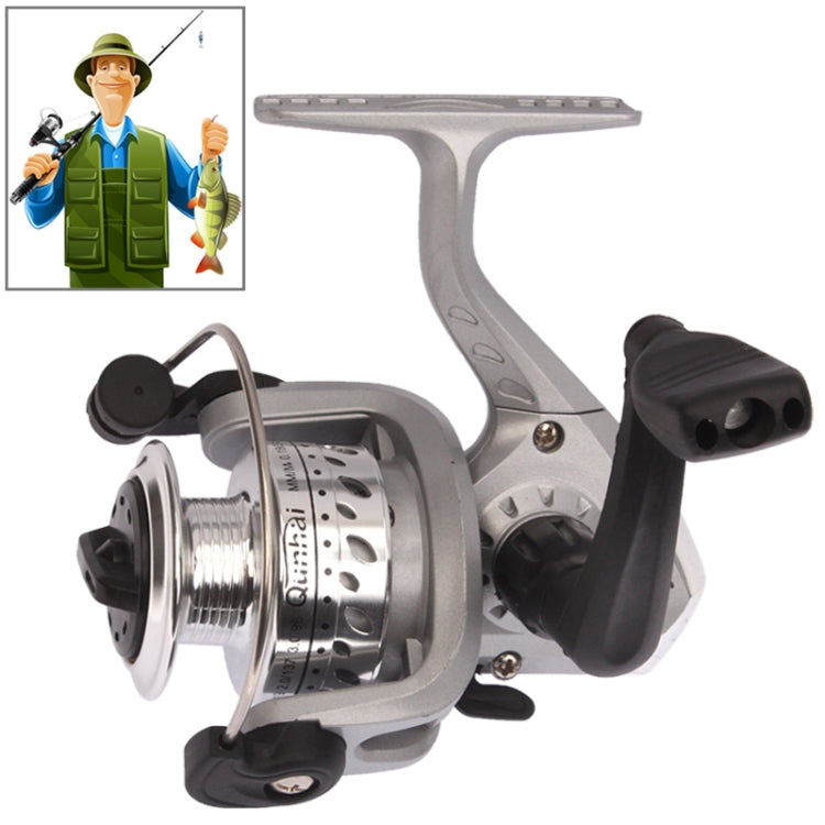 Ball Bearings Gear Ratio 5.1:1 Fishing Spinning Reel(Grey)