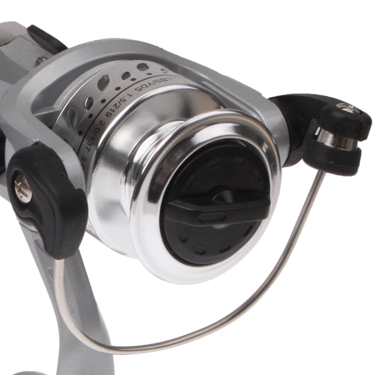 Ball Bearings Gear Ratio 5.1:1 Fishing Spinning Reel(Grey)