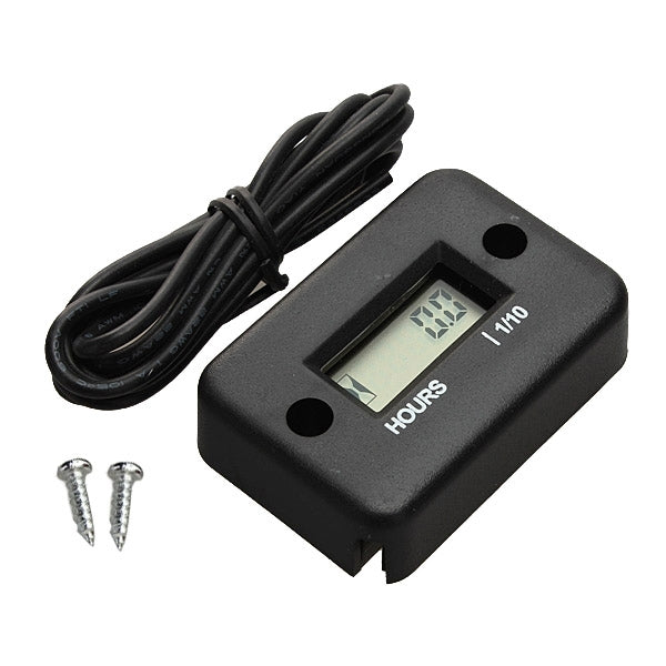 Waterproof LCD Digital Tach Hour Meter Tester Tachometer Gauge Gas Engine Motorcycle ATV Snowmobile Boat