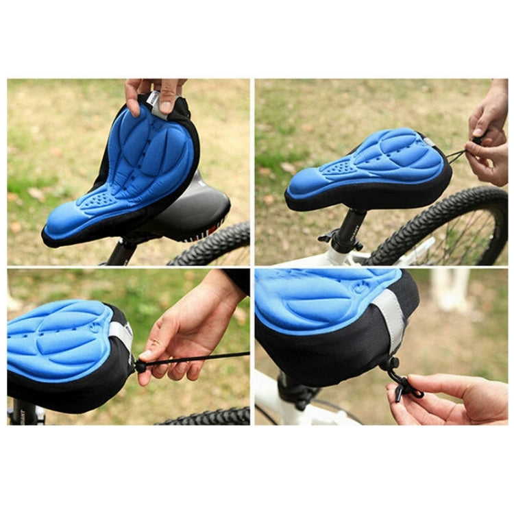 3D Silicone Lycra Nylon & Gel Pad Bicycle Seat Saddle Cover, Soft Cushion Fits for Kinds of Bikes