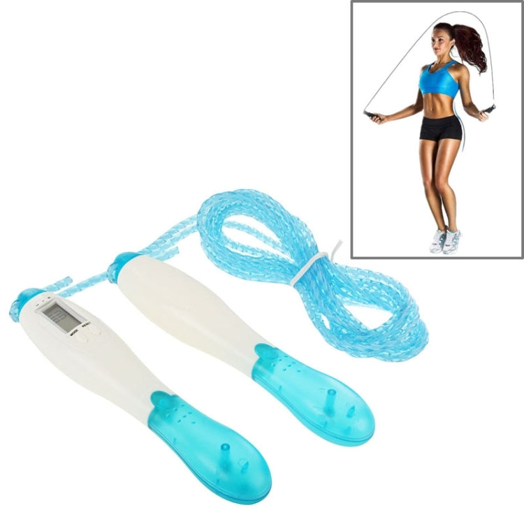 Digital Skipping Jump Sports Counting Rope with Calculate Calories(Blue)