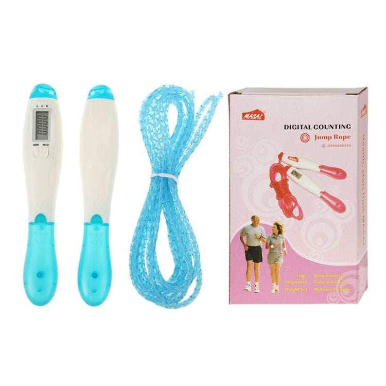Digital Skipping Jump Sports Counting Rope with Calculate Calories(Blue)