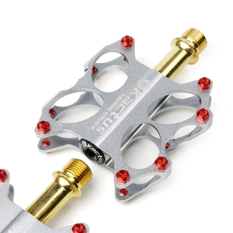 KACTUS Bike MTB BMX Platform Flat Pedals CNC Gold-plating Stainless Steel Axle
