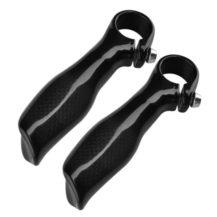 Carbon fiber Bike Handlebar Bar End Grip(Black)