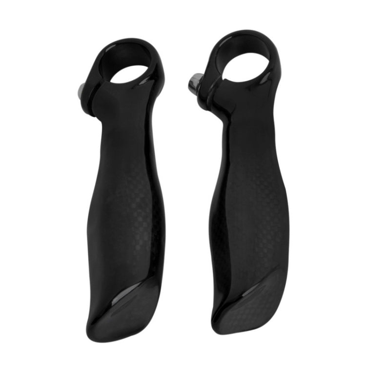 Carbon fiber Bike Handlebar Bar End Grip(Black)