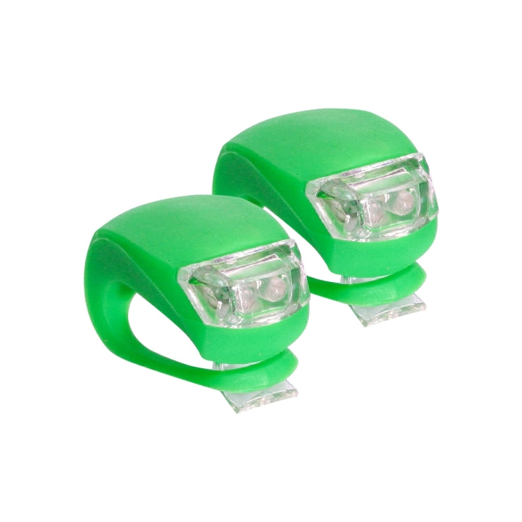 2 PCS 3 Modes 2-LEDs Waterproof Bicycle Rear Light Headlights Warning Light