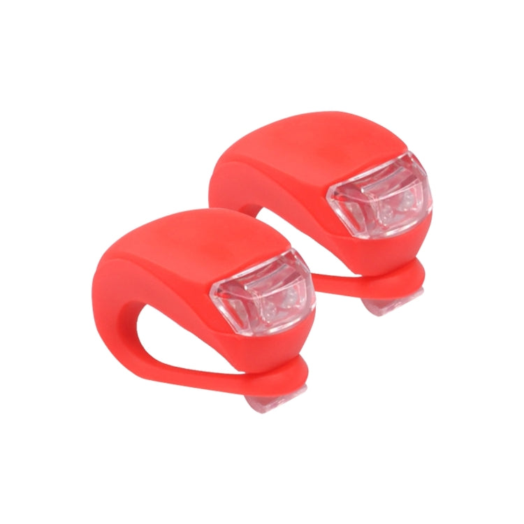 2 PCS 3 Modes 2-LEDs Waterproof Bicycle Rear Light Headlights Warning Light