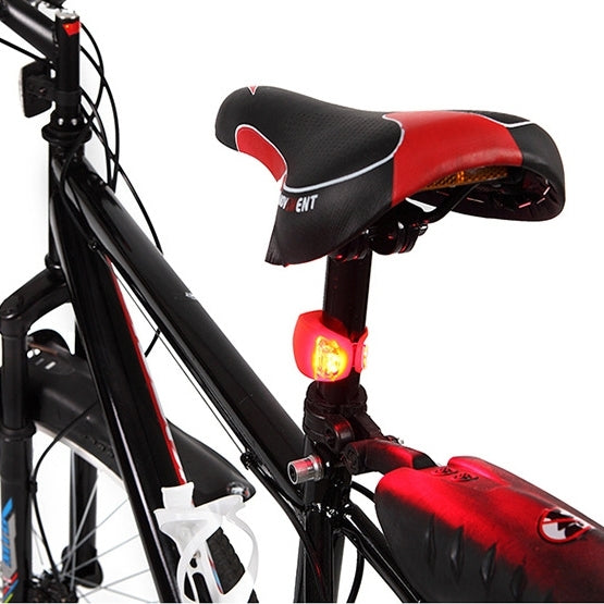 2 PCS 3 Modes 2-LEDs Waterproof Bicycle Rear Light Headlights Warning Light