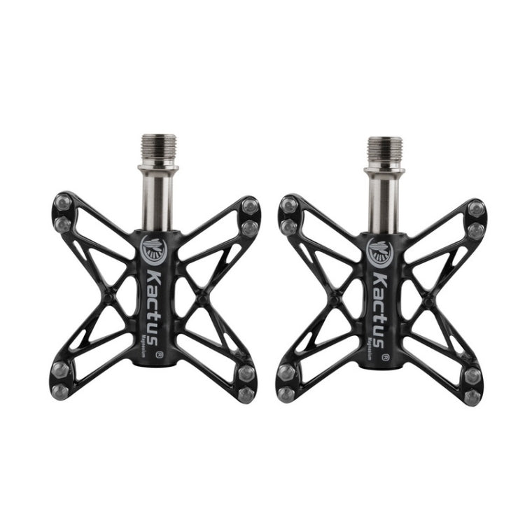 Magnesium Pedals Platform CNC Titanium Axle 9/16 inch for Kactus Bike MTB