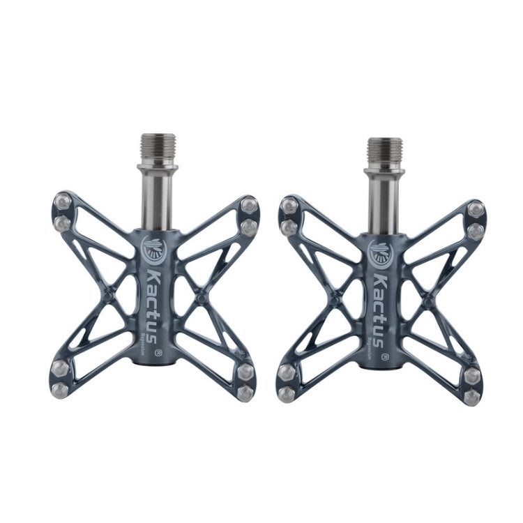 Magnesium Pedals Platform CNC Titanium Axle 9/16 inch for Kactus Bike MTB