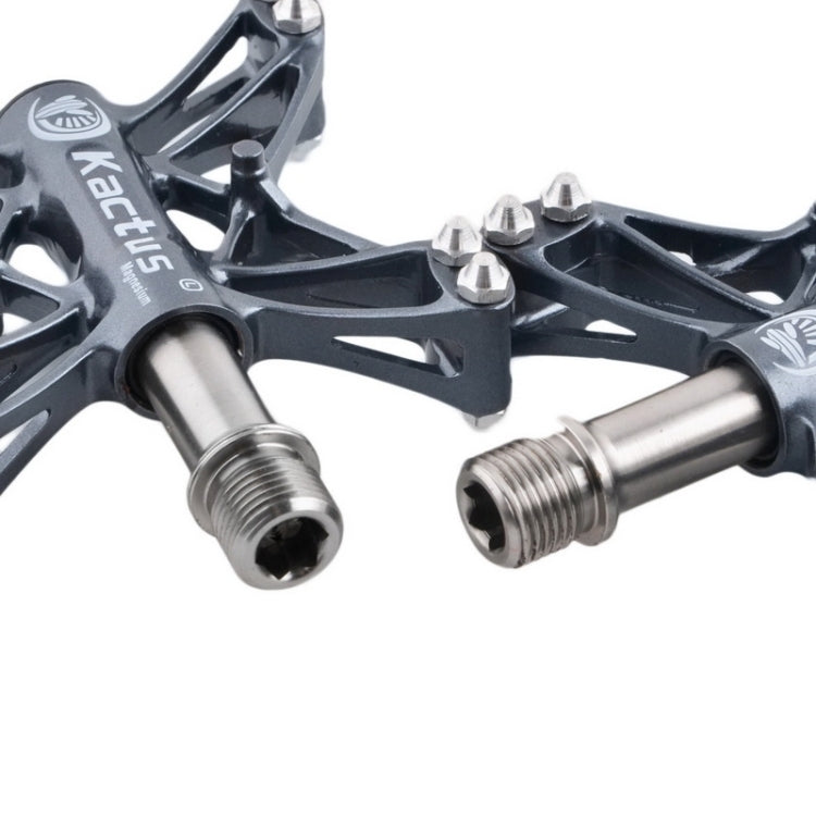 Magnesium Pedals Platform CNC Titanium Axle 9/16 inch for Kactus Bike MTB