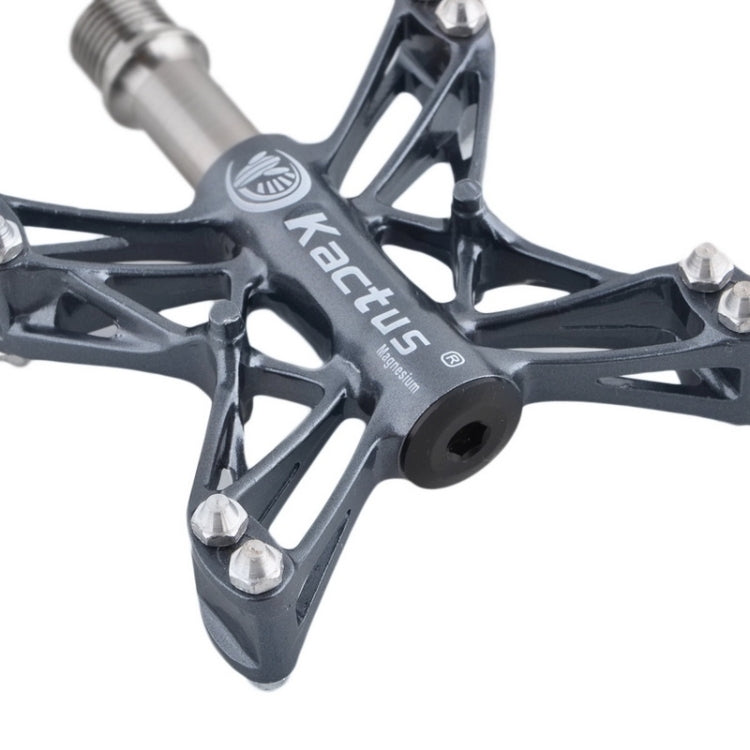 Magnesium Pedals Platform CNC Titanium Axle 9/16 inch for Kactus Bike MTB