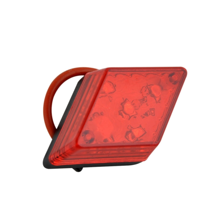 5-LED 7-Modes Rhombus Warning Bicycle Tail Lamp Rear Light(Red)