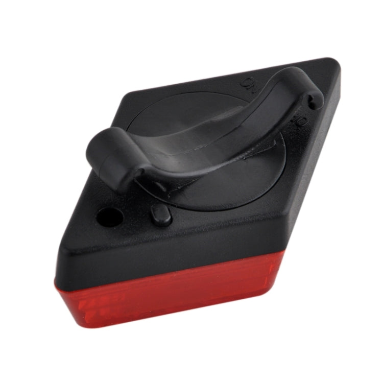 5-LED 7-Modes Rhombus Warning Bicycle Tail Lamp Rear Light(Red)