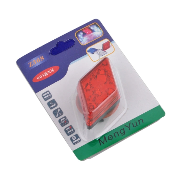 5-LED 7-Modes Rhombus Warning Bicycle Tail Lamp Rear Light(Red)