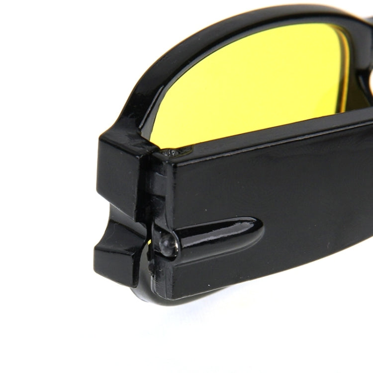 UV Protection Yellow Resin Lens Reading Glasses with Currency Detecting Function, +
