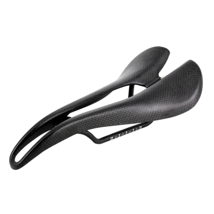 YD171 Bicycle 3K Matte Full Carbon Fiber Cushion Hollow Saddle Seat(Black)