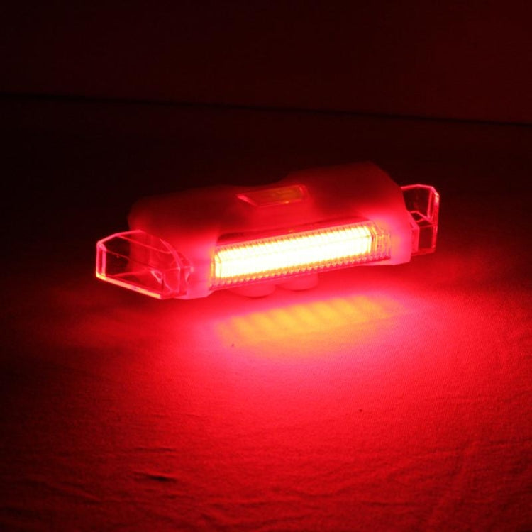 RAYPAL RPL-2262 USB Rechargeable COB LED Bike Taillight with Handlebar Mount(Red)