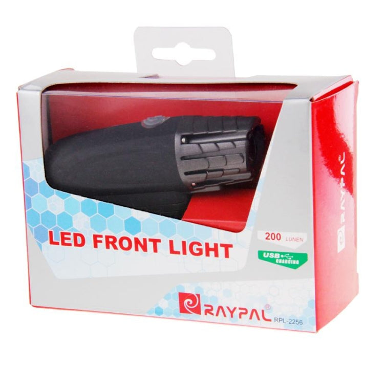 RAYPAL RPL-2256 200 Lumens Detachable USB Rechargeable LED Bike Headlight with Handlebar Holder(Black)