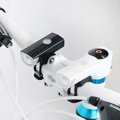 RAYPAL RPL-2255 300 Lumens USB Rechargeable LED Bike Headlight with Handlebar Mount(Black)
