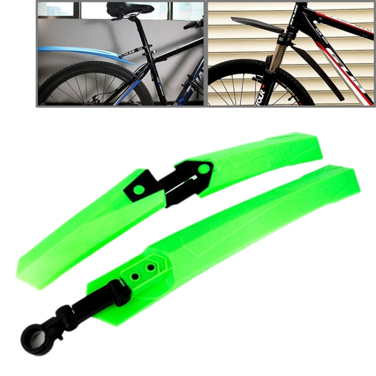 Plastic + Steel Front & Rear Mudguard for 26 inch Bike MTB