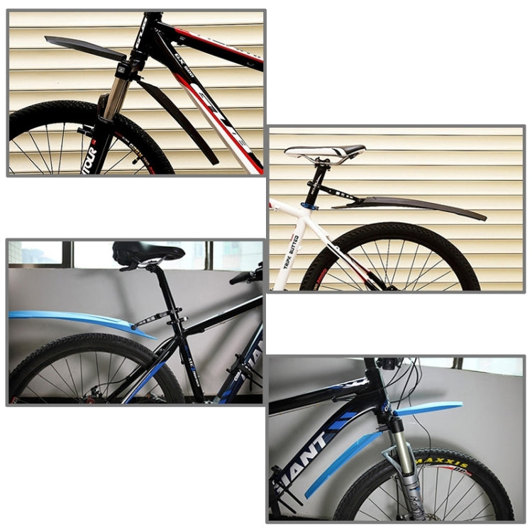 Plastic + Steel Front & Rear Mudguard for 26 inch Bike MTB